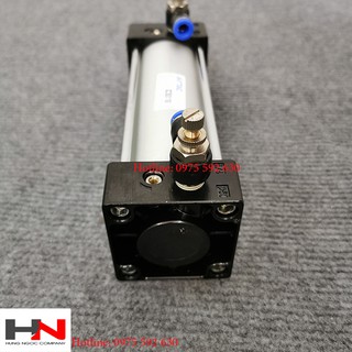 xi lanh khí nén 80*150 có đủ van tiết lưu 2 đầu ống 8