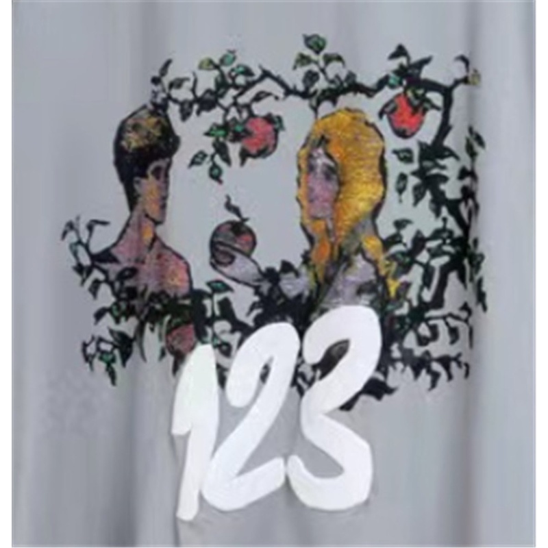 Áo Thun Tay Ngắn In Chữ RRR123 Thời Trang Cho Nam Nữ