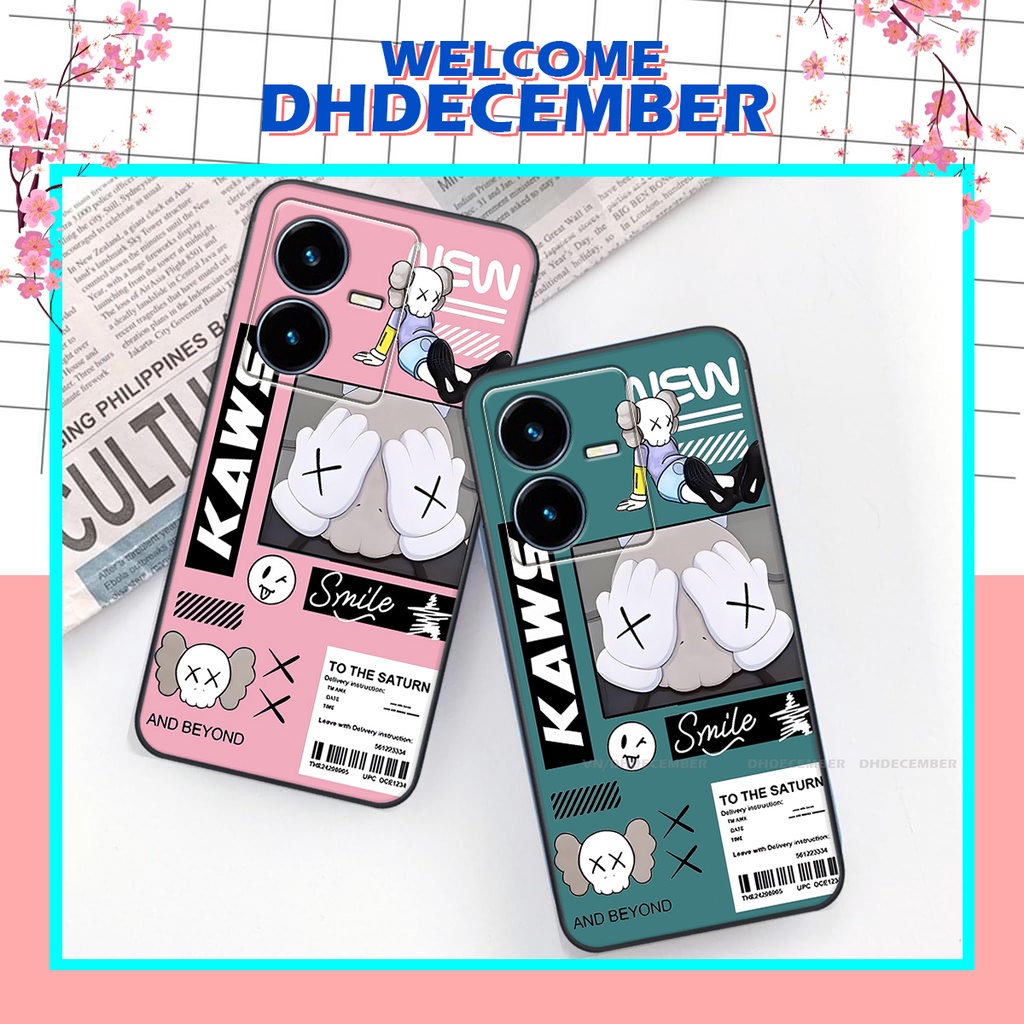 Ốp lưng Vivo Y22S 2022 - BẢO VỆ CAMERA in hình gấu K@ws, gấu nâu, dor@emon RẺ- ĐẸP- BỀN