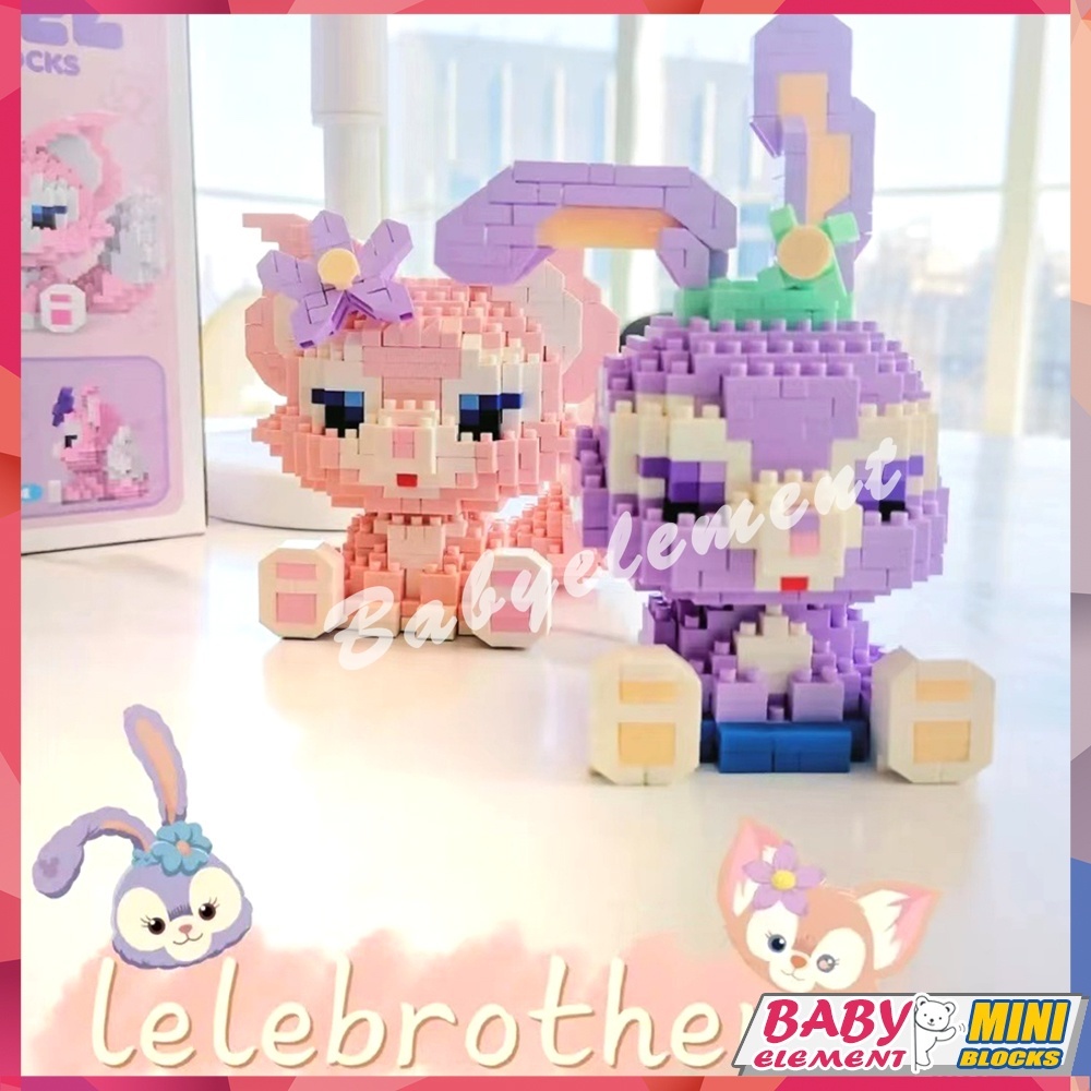 Disney Khối Xây Dựng LinaBell StellaLou Series Pop Búp Bê Triều Chơi Máy Tính Để Bàn Trang Trí Người Lớn Trẻ Em Quà Tặng Đồ Chơi