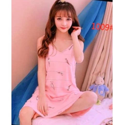 [TẶNG KÈM BỊT MẮT] Váy ngủ cotton cute siêu thoáng mát | BigBuy360 - bigbuy360.vn