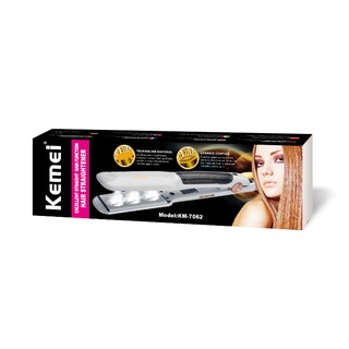 Máy duỗi tóc hơi nước bảng lớn bảo vệ tóc kemei km 7062