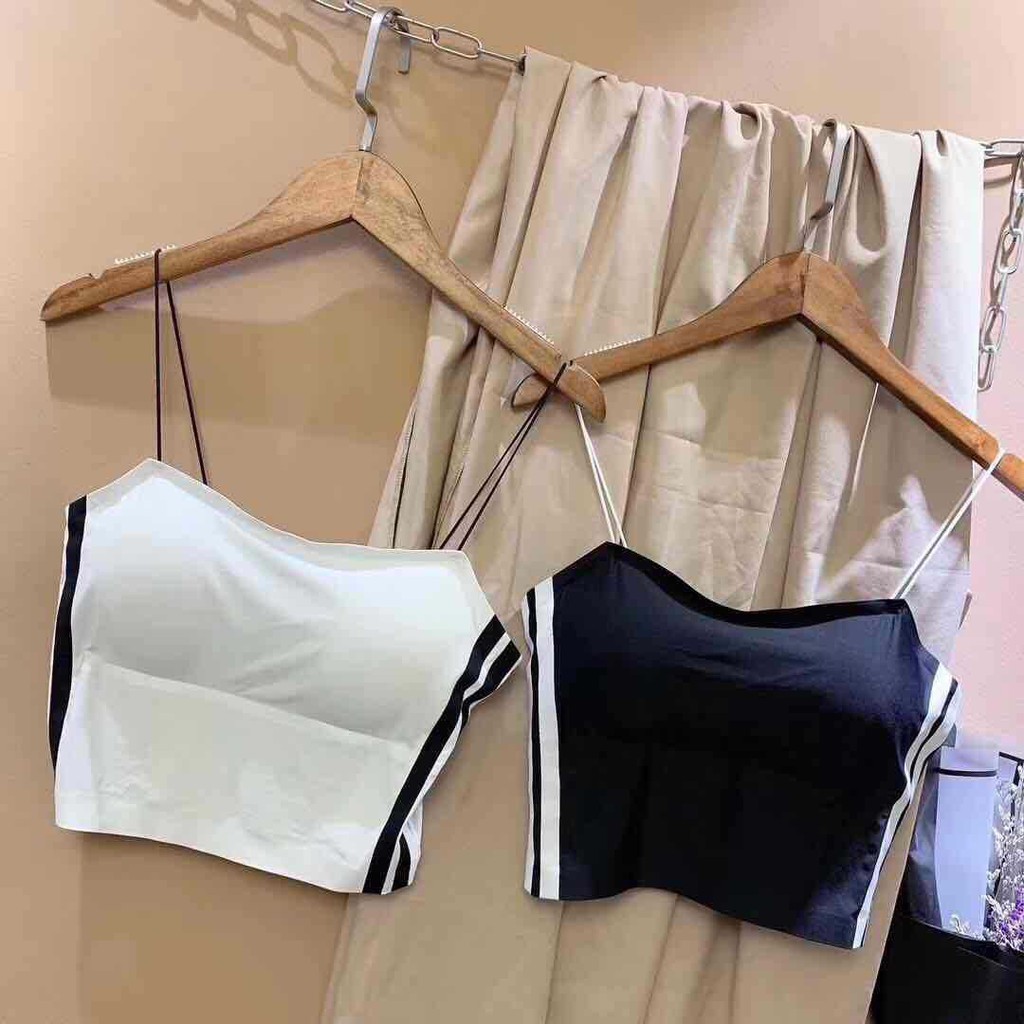 ÁO BRA SU ỐNG KẺ, BRA 2 DÂY CROPTOP 002
