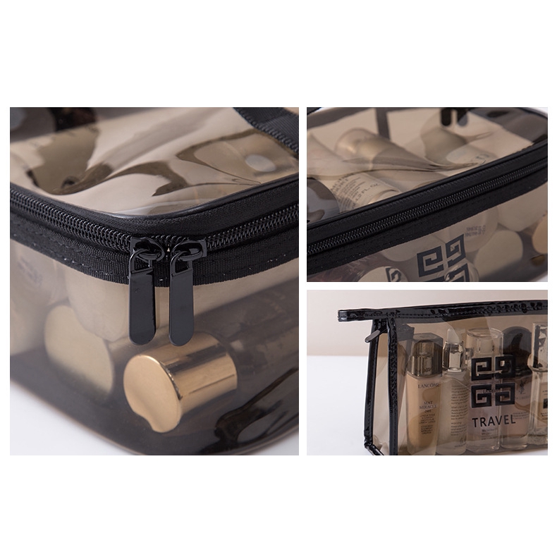 Túi đựng mỹ phẩm TPU trong suốt sức chứa lớn dùng đi du lịch