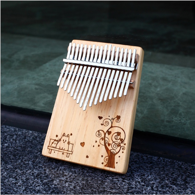 Đàn kalimba gỗ gecko Leaf Music- LM001S Hàng chính hãng
