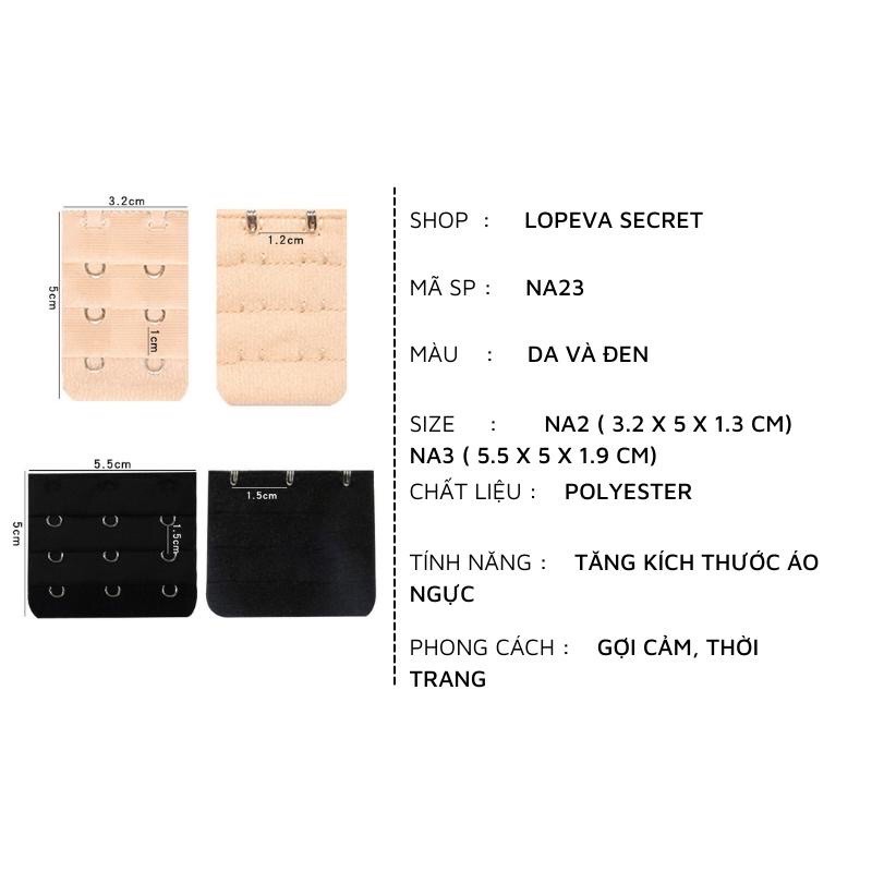 Móc nối áo ngực, nới rộng áo lót nữ 2 móc, 3 móc