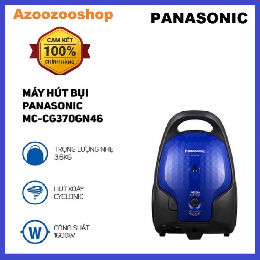 [Mã ELHA22 giảm 6% đơn 300K] Máy Hút Bụi Panasonic MC-CG371AN46 (1600W) - Bảo Hành 12 Tháng - Hàng Chính Hãng