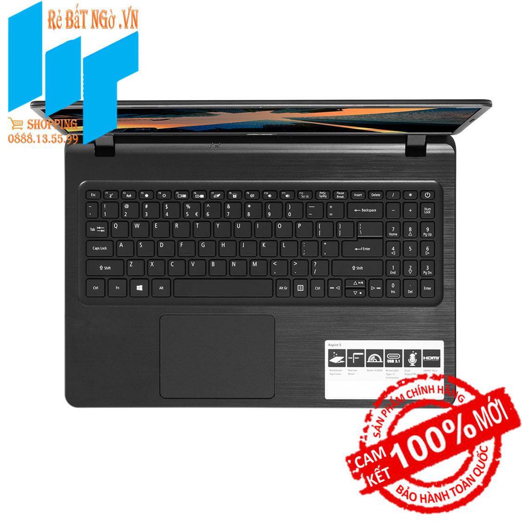 Laptop Acer Aspire 5 A515-53G-5788 NX.H7RSV.001 15.6 inch FHD_i5-8265U_4GB_1TB HDD_Free DOS_2.1 kg