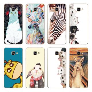 Ốp điện thoại TPU chống trượt in tranh vẽ tùy chọn cho Samsung Galaxy A7/A5/A3 2016 /A710/A510/A310