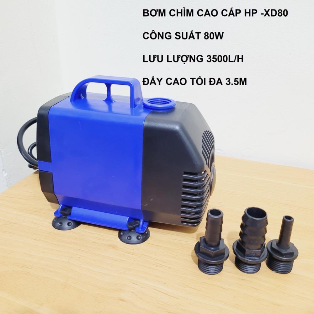Máy Bơm Chìm Thuỷ Canh Happy Pro XD 80W Hệ Thống Lọc Hồ Cá Cảnh Non Bộ Koi