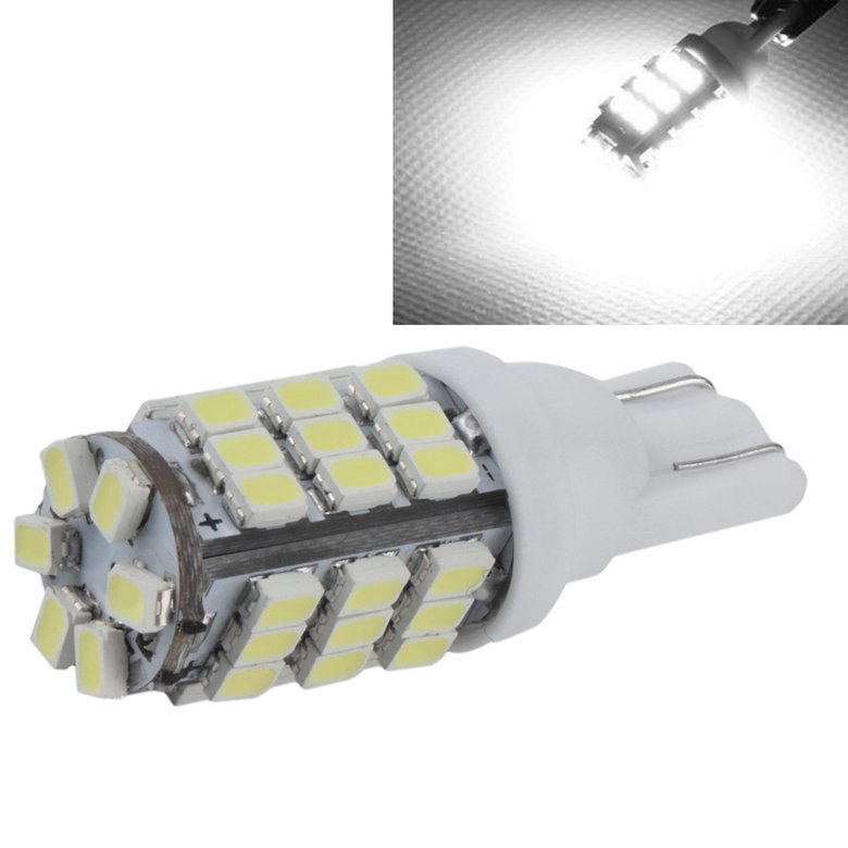 Đèn LED Xenon T10 42 bóng 3020 SMD gắn đuôi xe hỗ trợ lùi ánh sáng trắng 6000K