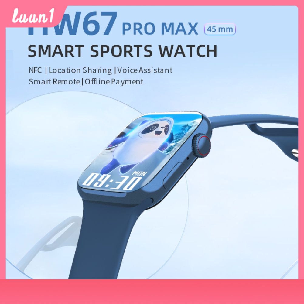 Còn Hàng HW67 Pro Max Đồng Hồ Thông Minh 1.9 Inch NFC Tiếng Nói Trợ Lý Thanh Toán Bluetooth-Gọi Đồng Hồ Thông Minh Smartwatch Cá Tuyết