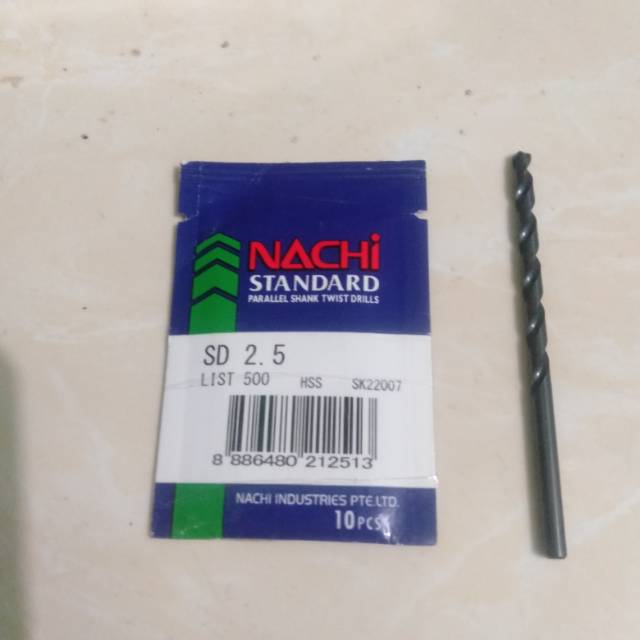 Mũi Khoan Sắt Nachi 2.5 mm Chất Lượng Cao