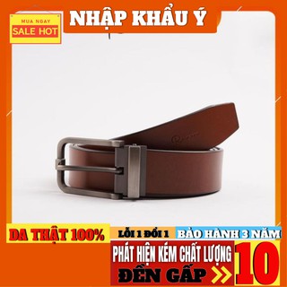 [DA THẬT 100%] Thắt lưng nam/Thắt lưng da thật nguyên tấm Rainbow 001