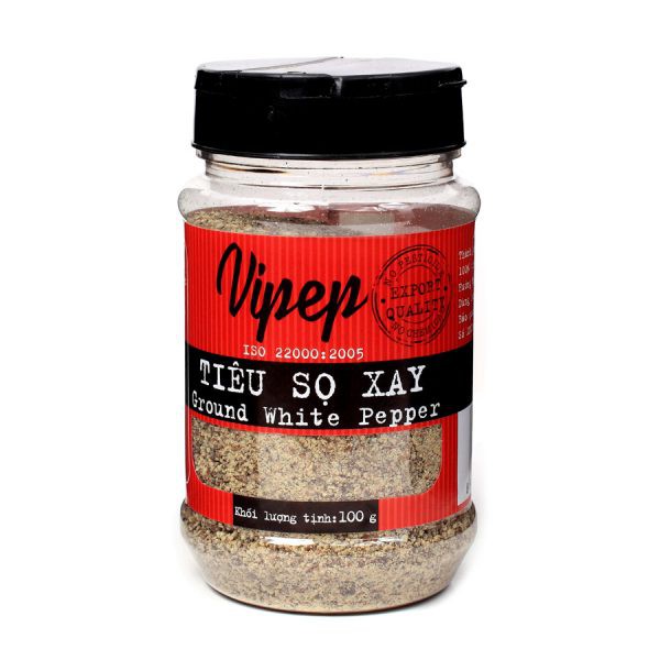 Tiêu Sọ Xay Vipep nguyên chất từ tiêu sạch (Nhiều Size 50gr - 100gr - 250gr)