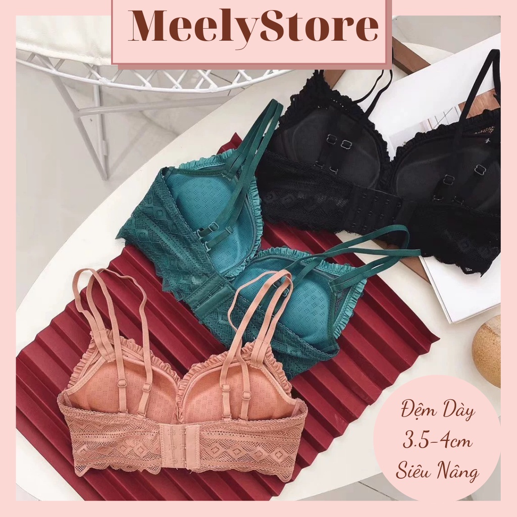 Áo Lót Nữ  Mút Dày Không Gọng Cao Cấp Nâng Ngực Áo Ngực Bản 3 Móc Siêu Nhẹ Siêu Mềm Ôm Chọn Vòng 1 Và Cực Sexy - 3301