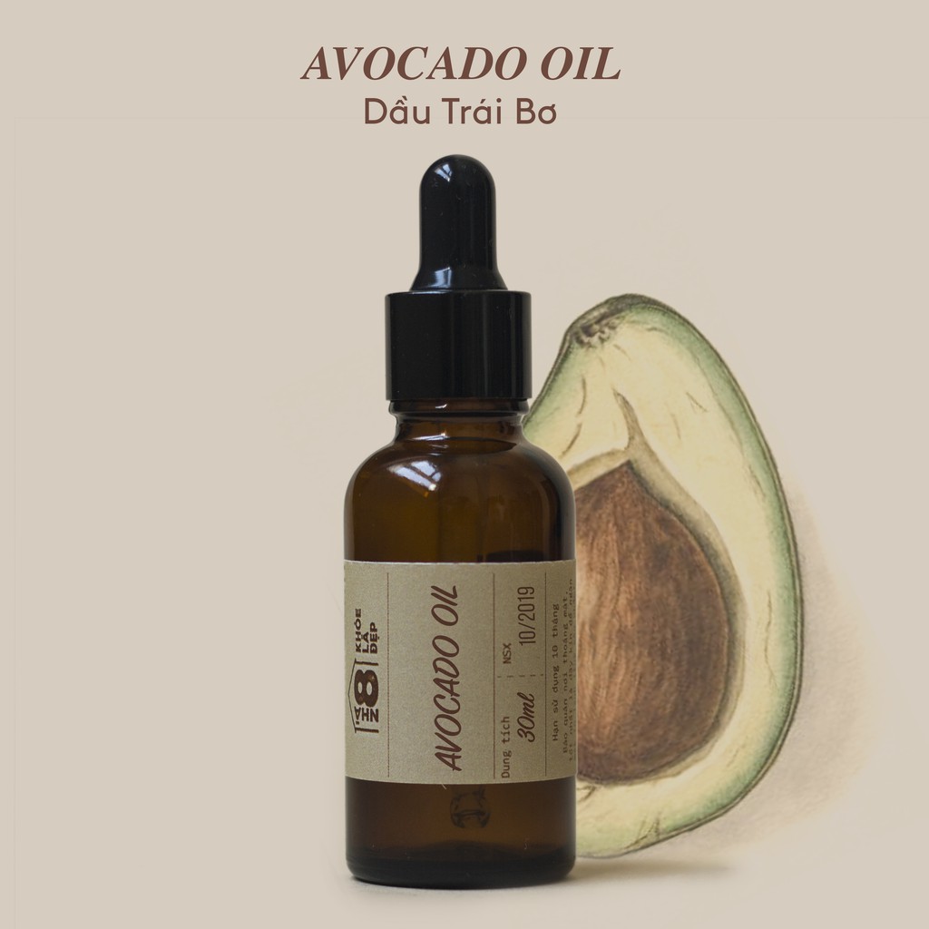Dầu bơ nguyên chất Nhà 8 / Avocado Oil - Dưỡng ẩm, Ngăn ngừa lão hóa | BigBuy360 - bigbuy360.vn