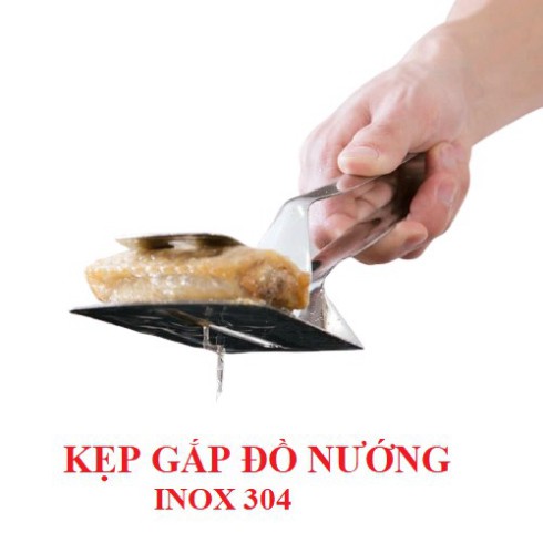 KẸP INOX GẮP ĐỒ NƯỚNG THỨC ĂN NÓNG TIỆN LỢI