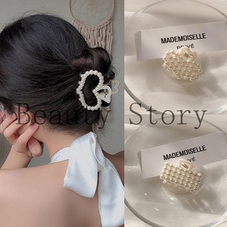 Kẹp Tóc Hình Vuông Đính Ngọc Trai