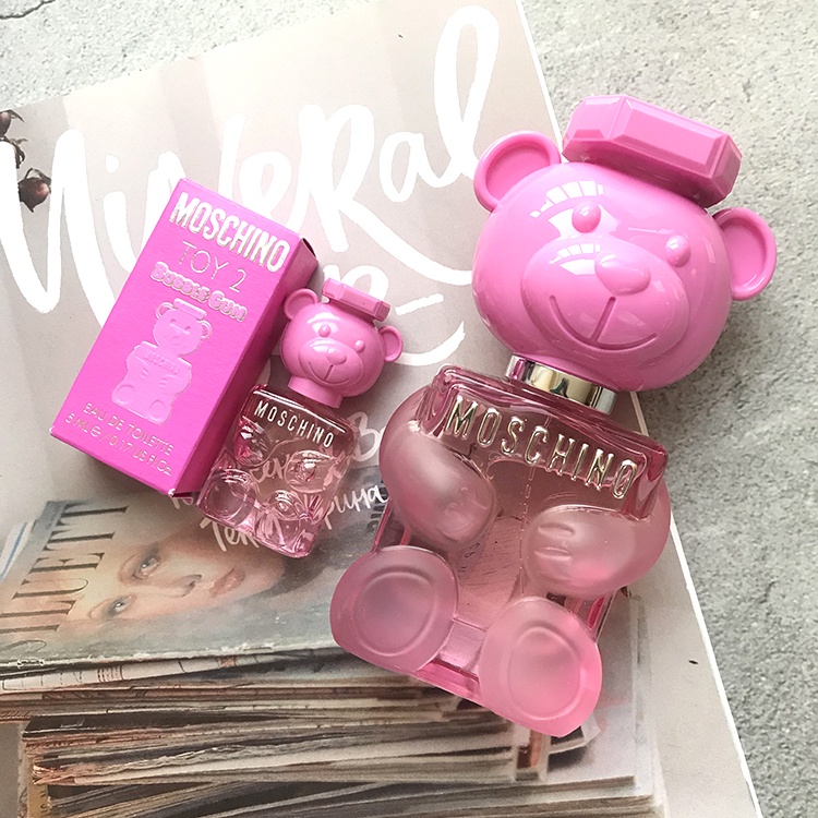 Chai nước hoa Moschino 2021 100ml 2 màu hồng xinh xắn cho nữ