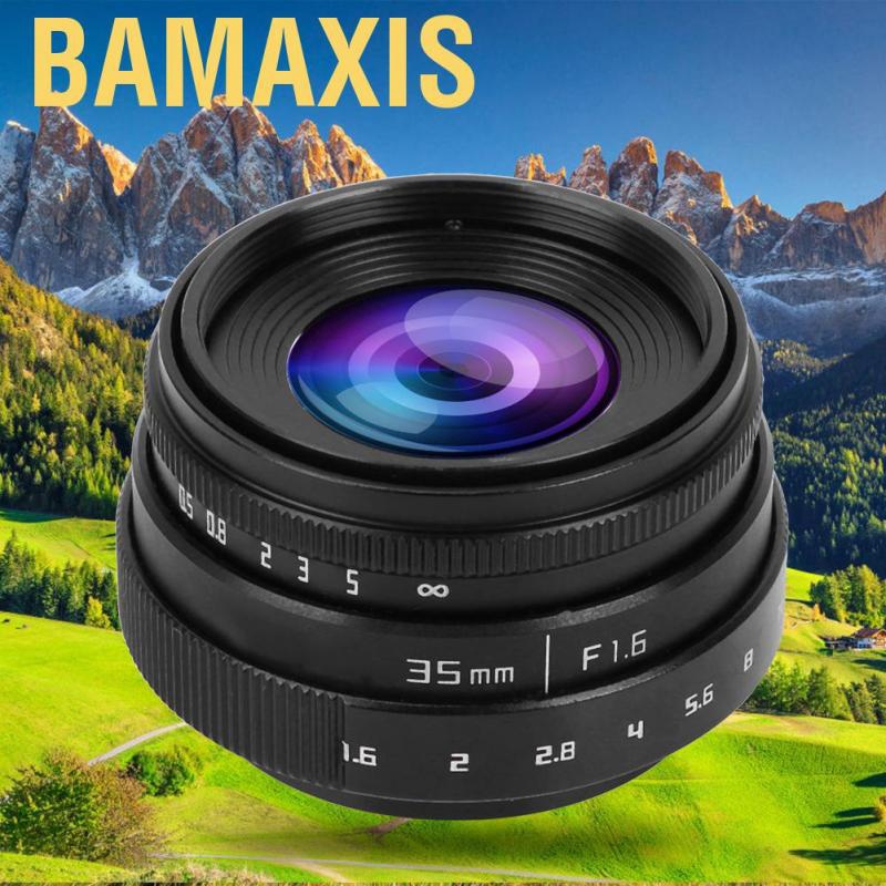 Bamaxis 35mm F1.6 CCTV C Mount Large Aperture Lens for Sony NEX M4/3 FX