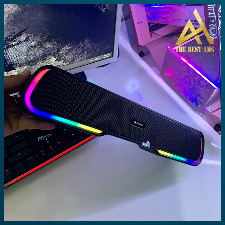 Loa Thanh Soundbar Bluetooth Led RGB Kisonli 913 - Loa Máy Tính Để Bàn Không Dây Âm Bass Siêu Trầm Cực Hay