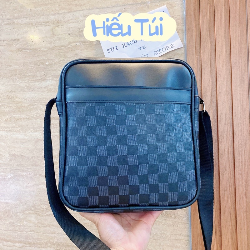 Túi đeo chéo da nam thể thao du lịch đựng ipad sọc caro đi chơi đẹp phong cách Hiếu Túi 151