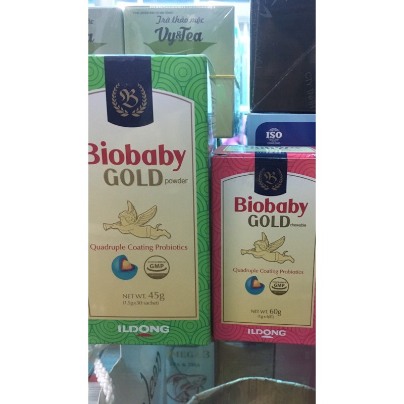 Biobaby Gold powder (bổ sung lợi khuẩn, kẽm và hỗn hợp vitamin, giúp cân bằng hệ vi khuẩn đường ruột...) Hàn Quốc