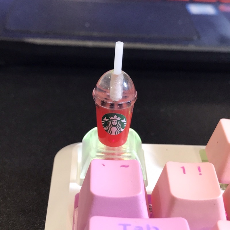 Nút Bàn Phím Keycap đồ uống xuyên led keycaps drink trang trí bàn phím cơ gaming  Lionvn