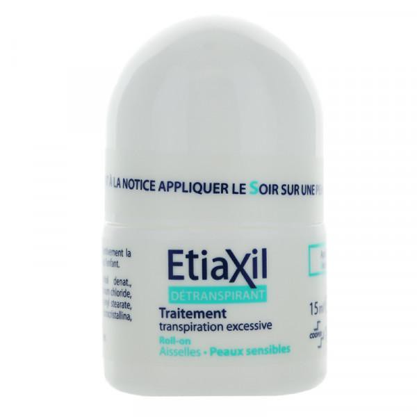 Lăn khử mùi Etiaxil Détranspirant Aisselles Peaux Sensibles 15ml (cho da hỗn hợp, da nhạy cảm)+ tặng mặt nạ 3W Clinic