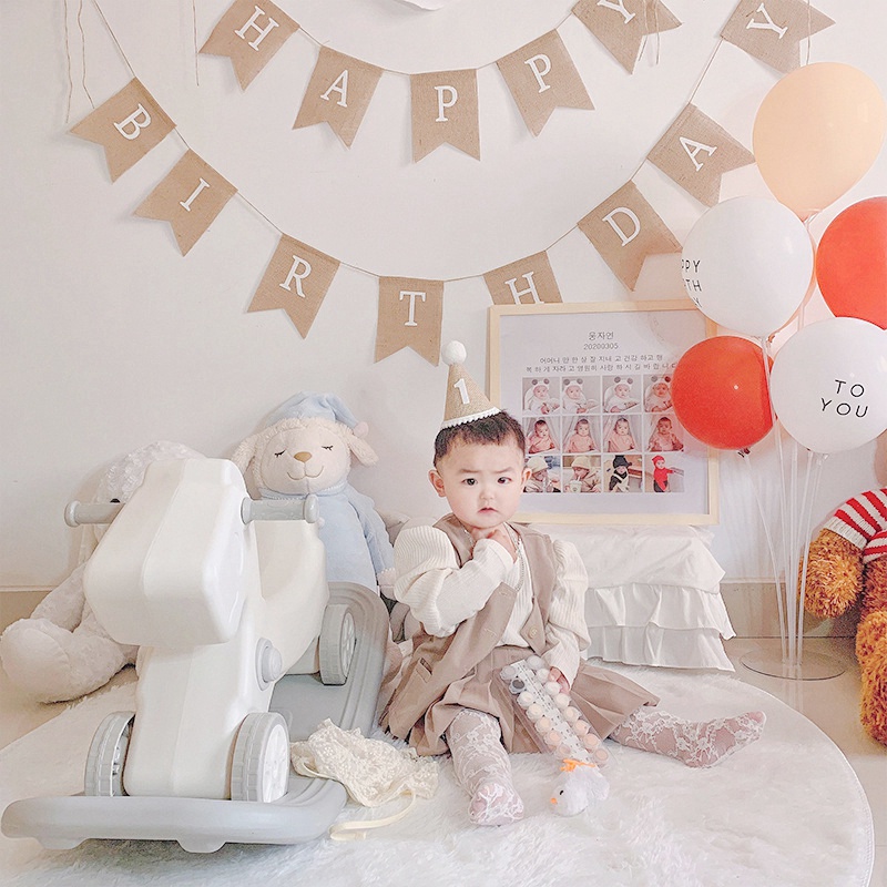 Nón Sinh Nhật Dễ Thương Cho Bé 0-3 Tuổi 100 Ngày Sinh Nhật