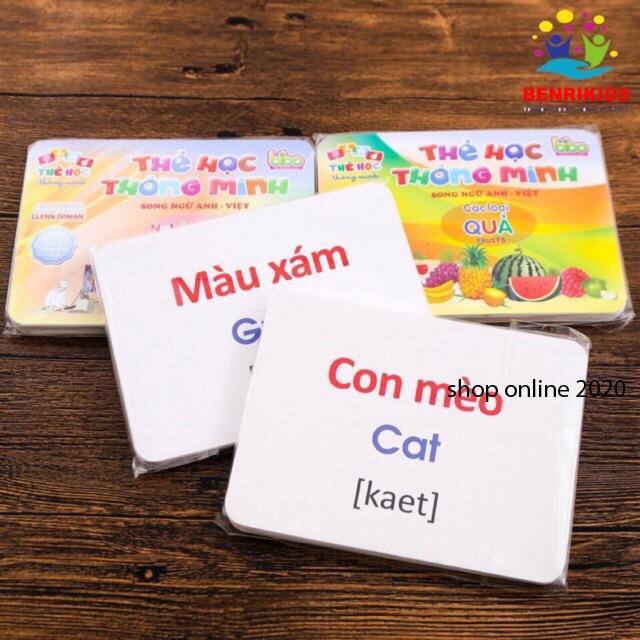 [leo9],[Nhâm Vy]Combo Thẻ học thông minh