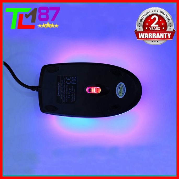 Chuột Máy Vi Tính Laptop Mouse Chơi Game NEWMEN N107 PLUS Đèn LED  - Chuột Gaming Có Dây Chuyên Game