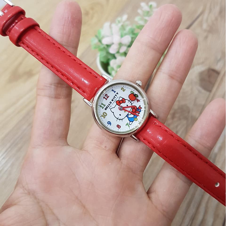 Đồng hồ trẻ em Hello Kitty HK25-001 dây da