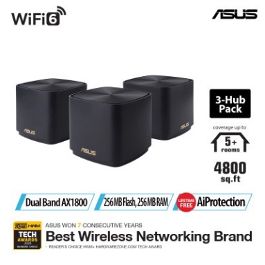 WiFi Mesh ASUS ZenWiFi Mini AX XD4 Chuẩn WiFi 6 AX 1800 Mbps Tương thích ASUS AiMesh