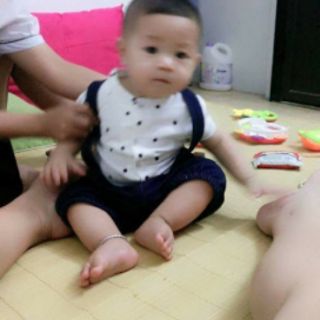 [LOẠI 1] Set Yếm Công Tử kèm áo và nơ cổ (6-16kg)