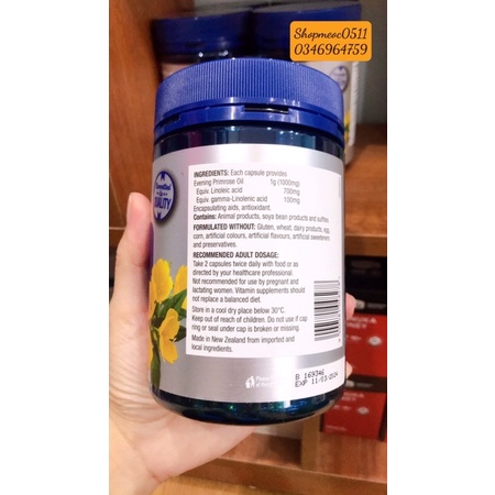 Viên tinh dầu hoa anh thảo Wagner Evening Primrose Oil 1000