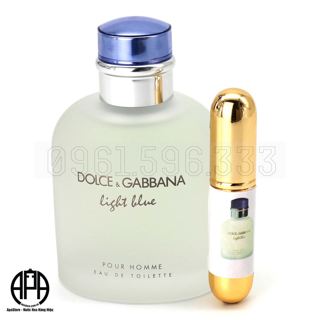 Nước Hoa Nam Dolce & Gabbana Light Blue Eau Intense Pour Homme Chai 10ml | Thế Giới Skin Care
