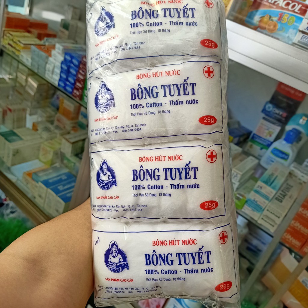 Bông Hút Nước BÔNG TUYẾT 25G