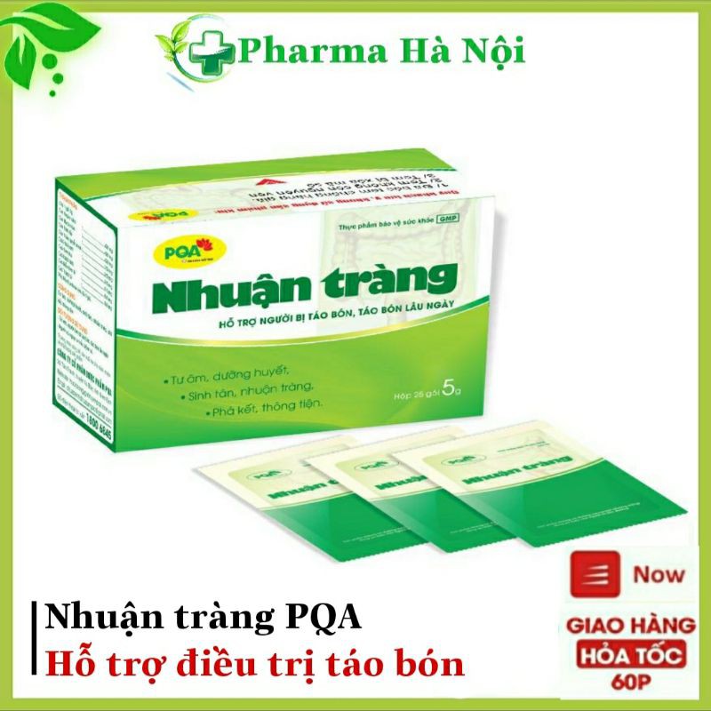 Nhuận tràng PQA - hỗ trợ giảm táo bón,trĩ dùng được cho người tiểu đường