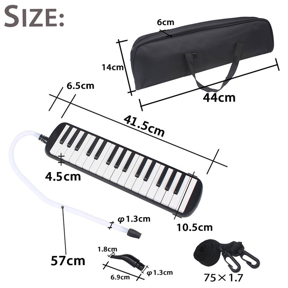 Đàn Organ Melodica 32 Phím Kèm Túi Đựng Màu Đen Dành Cho Trẻ Em Mới Bắt Đầu