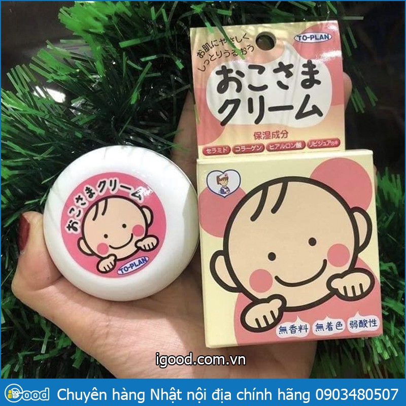 Kem Nẻ Dưỡng Ẩm Cho Bé Okosama To-Plan Nhật Bản 110g
