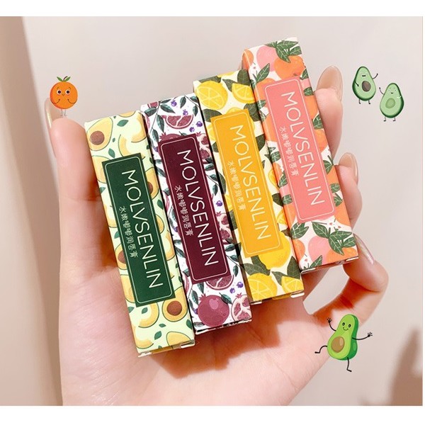 Son dưỡng trái cây giảm thâm môi nứt nẻ LIP BALM MOLVSENLIN