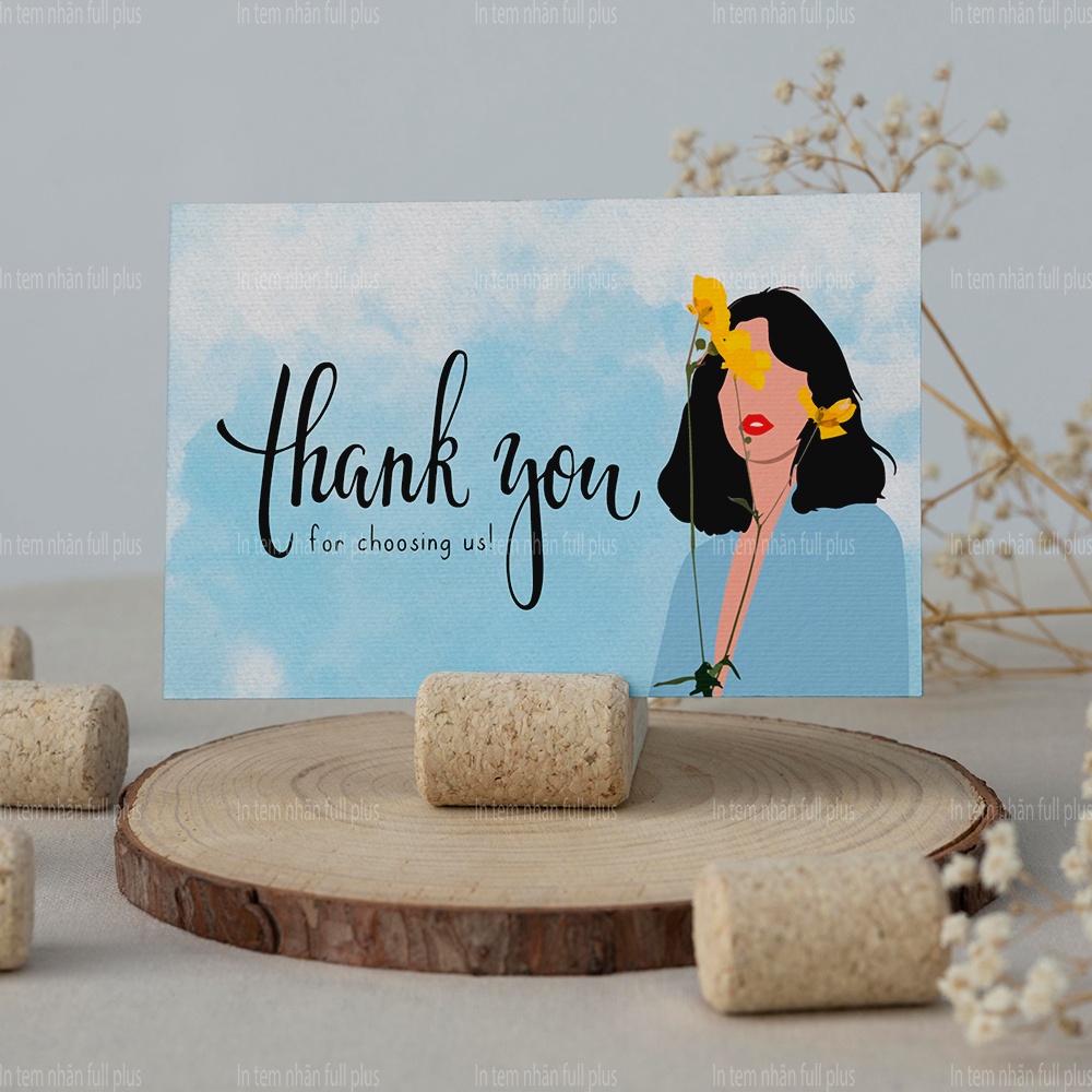 Card cám ơn, Phiếu Cảm Ơn khách hàng, Thiệp Thank You