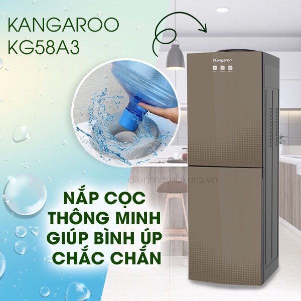 Máy làm nóng lạnh nước uống Kangaroo KG58A3