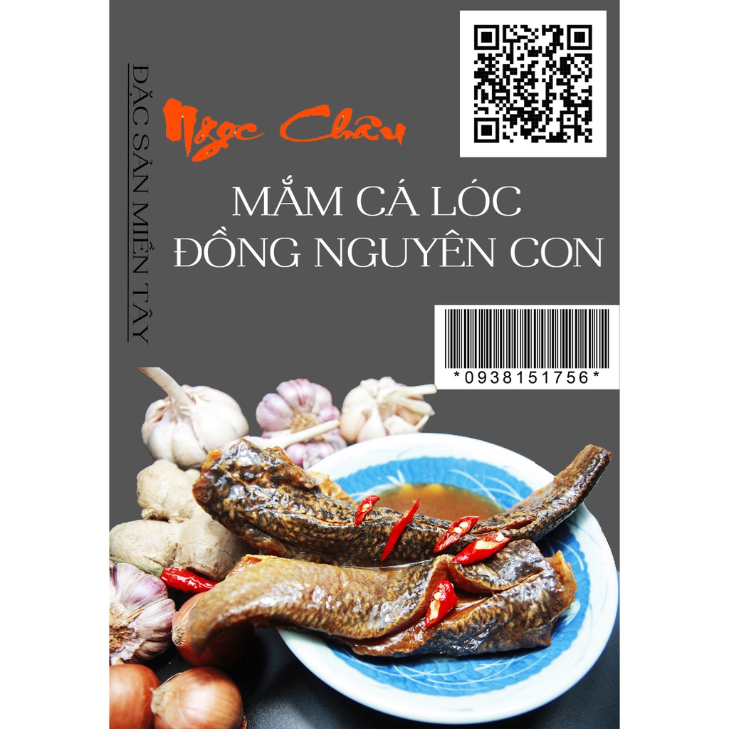 Mắm Cá Lóc Đồng Nguyên Con Loại 500g