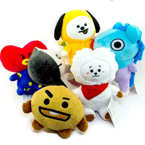 Gấu bông đồ chơi hình BTS BT21 TATA SHOOKY RJ KOYA CHIMMY COOKY MANG