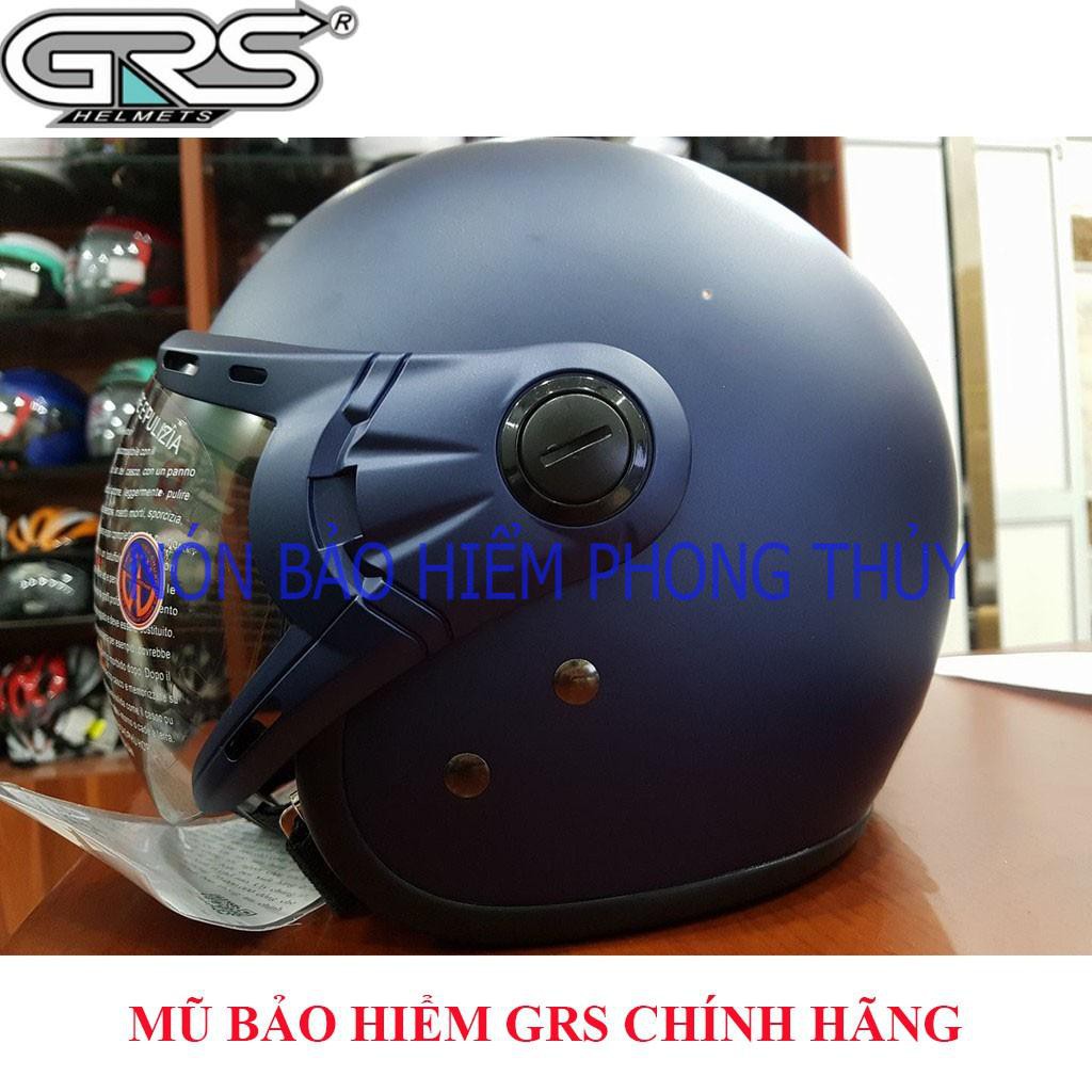 [ SHOPEE ] MŨ BẢO HIỂM 3/4 ĐẦU GRS CHÍNH HÃNG - A368 KÍNH NHIỀU MÀU CHỐNG UV