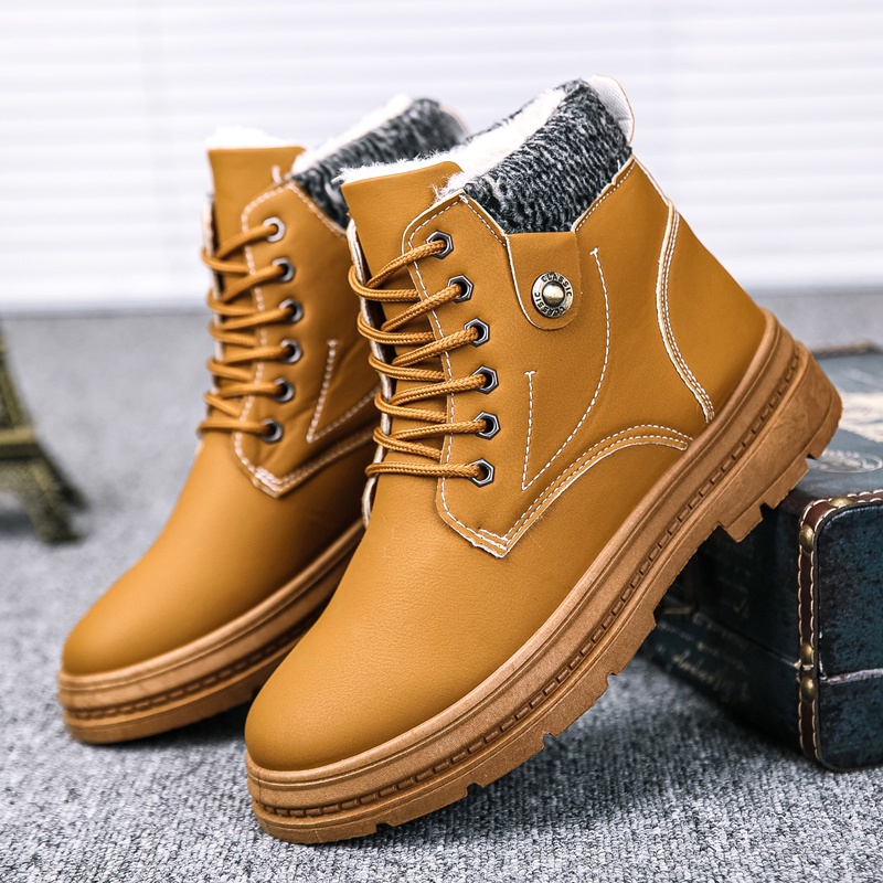 Đã Sẵn Sàng Martin Boots Nam Thời Trang Hàn Quốc Giày Nam Cao Cấp Mùa Thu Giày Cao Cổ Giày Cao Nam Giày Dụng Cụ