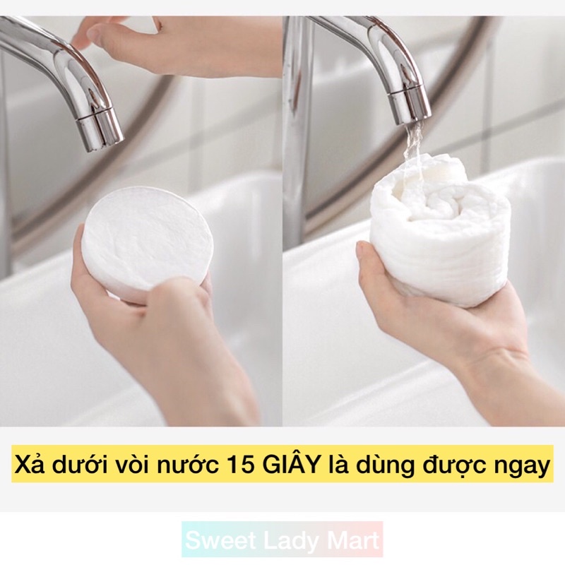 Khăn Tắm Nén Du Lịch Cotton Dày Dặn Chính Hãng 70x140cm